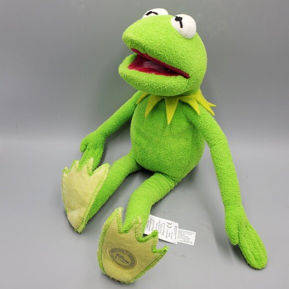 Disney Authentic Muppets Kermit the Frog Plush With Stamped Foot Genuine 18" - Picture 4 of 8